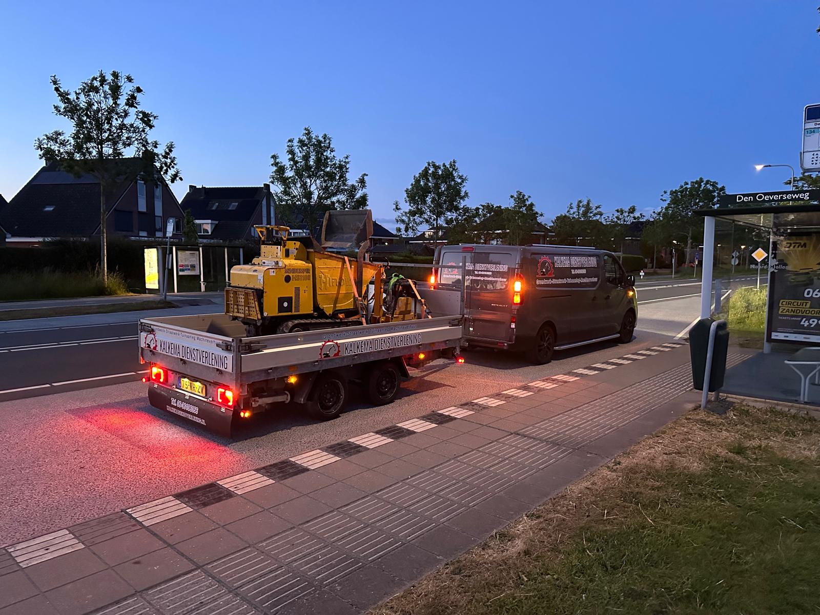 Tuinaanleg in uitvoering